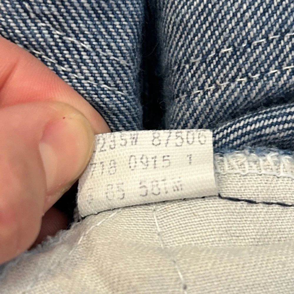 LEVI'S VINTAGE Student Fit Orange Tab 718-0914 denim jeans 26x30 (run small) - Picture 11 of 14